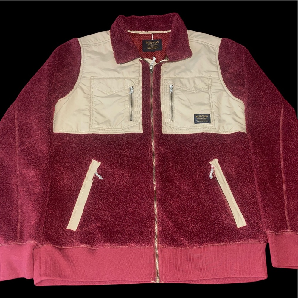 Burton Burgundy and Cream Jacket